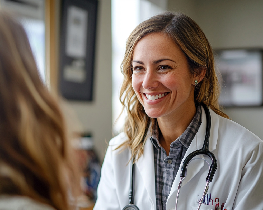 Medical professional providing compassionate weight care